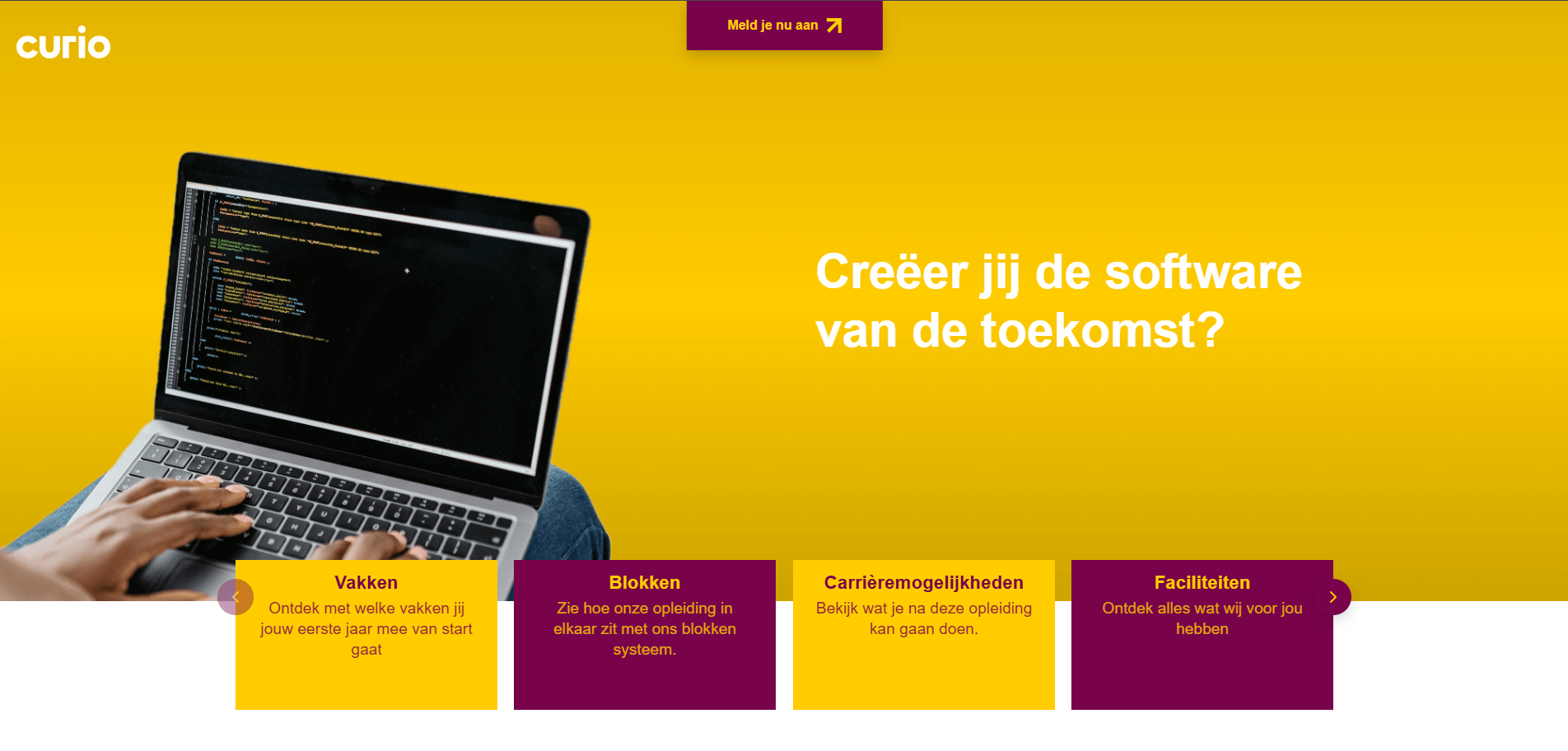 Project Open dag website Curio